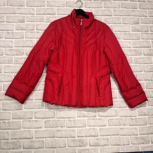 Nuage Down-filled Puffer Jacket Red (Missing Hood) Women's M Winter